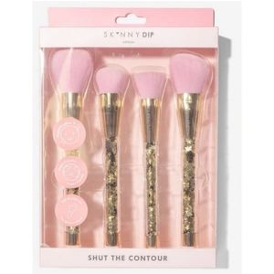 NIB Skinnydip London Moon Liquid Glitter Contour Brush Set